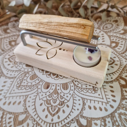 Quemador Fuego Sagrado. Flor de Loto (Natural y Fuego)