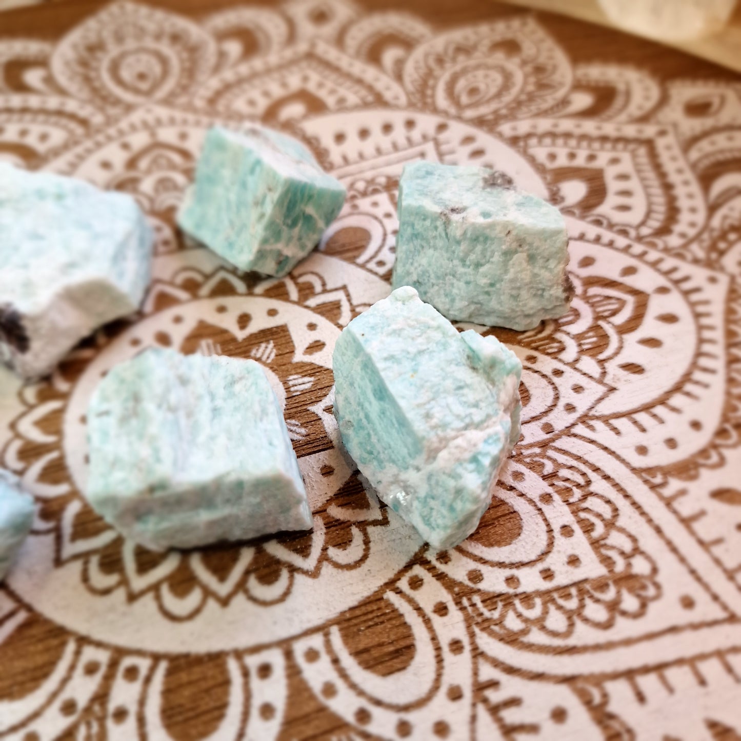 Amazonita de Madagascar con Incrustaciones de Mica ~ Energía y Armonía