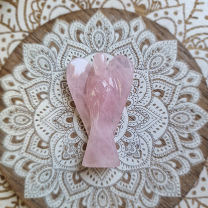 Ángel de Amatista, Selenita, Cuarzo Rosa o Angelita ~ Protección y guía espiritual