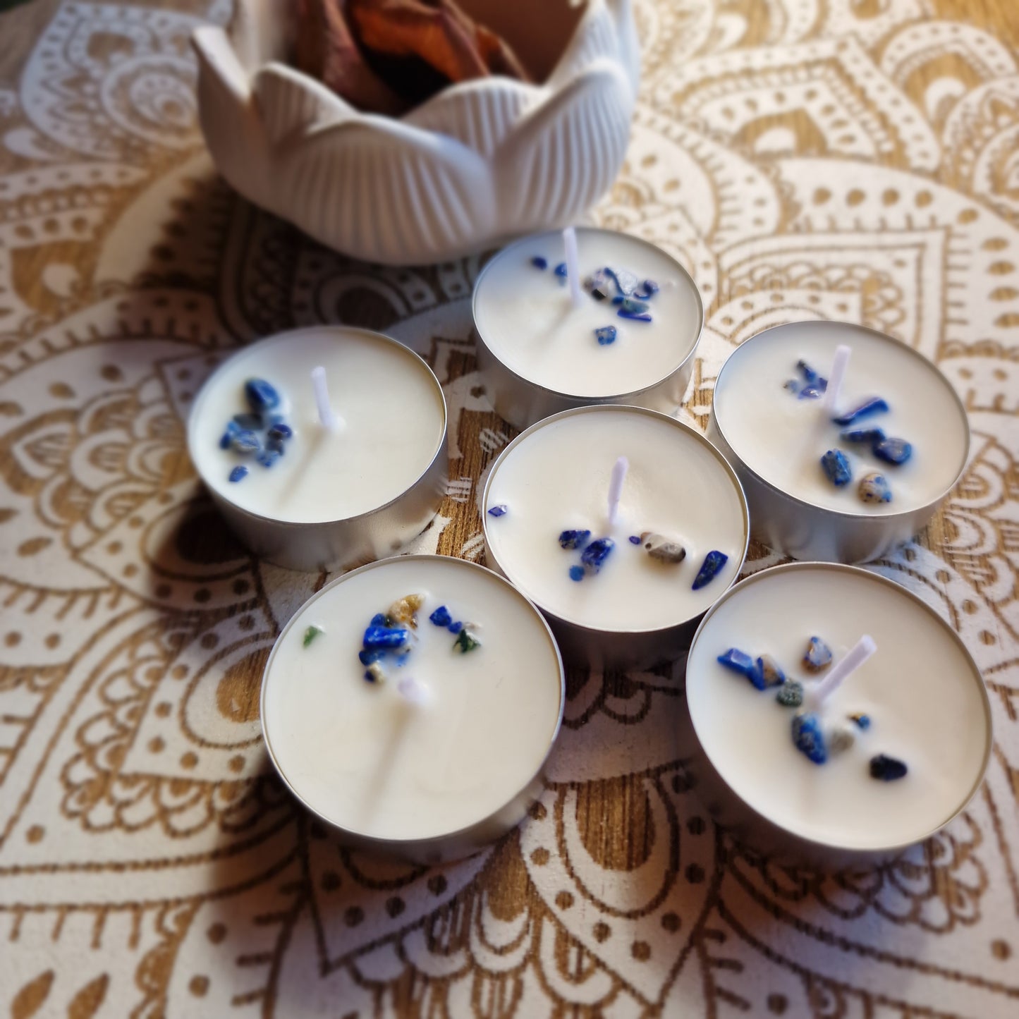 Velas de soja de Flor de loto ~ Sabiduría y Armonía Interior