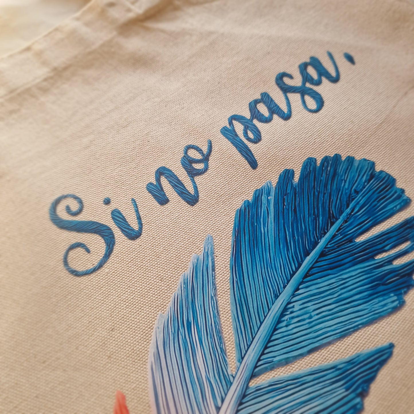 Tote Bag~ Si no pasa, también es una señal ~ Efecto Bordado