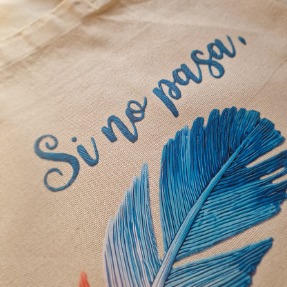 Tote Bag~ Si no pasa, también es una señal ~ Efecto Bordado