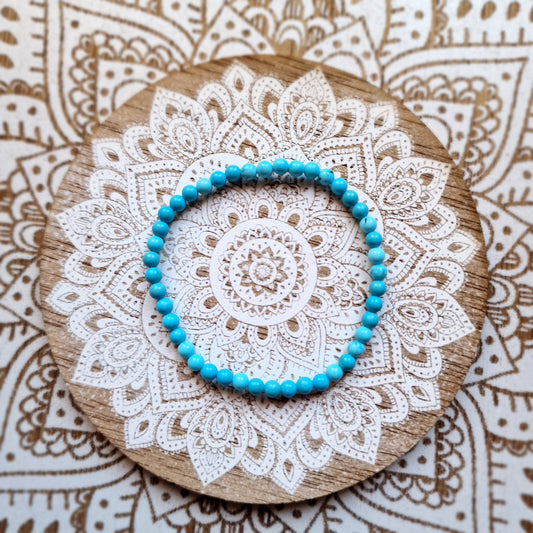 Pulsera de Turquenita 4 mm – Calma y Claridad Mental
