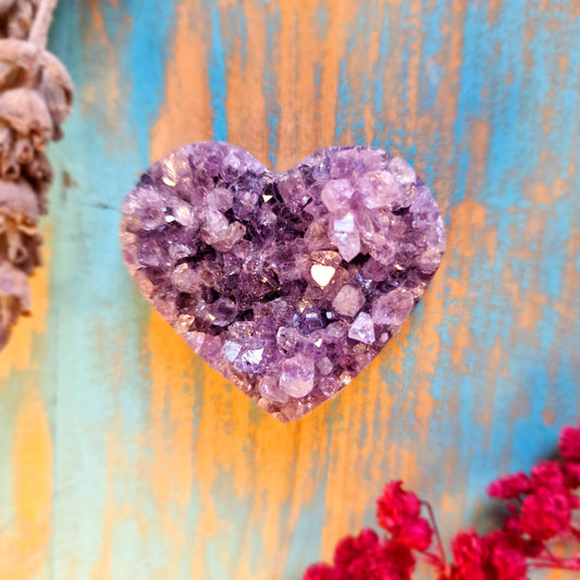 Drusa de Amatista Corazón