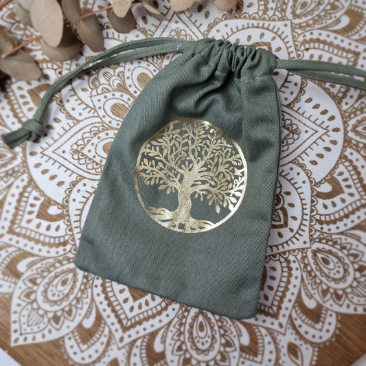 Bolsa de Algodón Orgánico Árbol de la vida ~ Protección y conexión